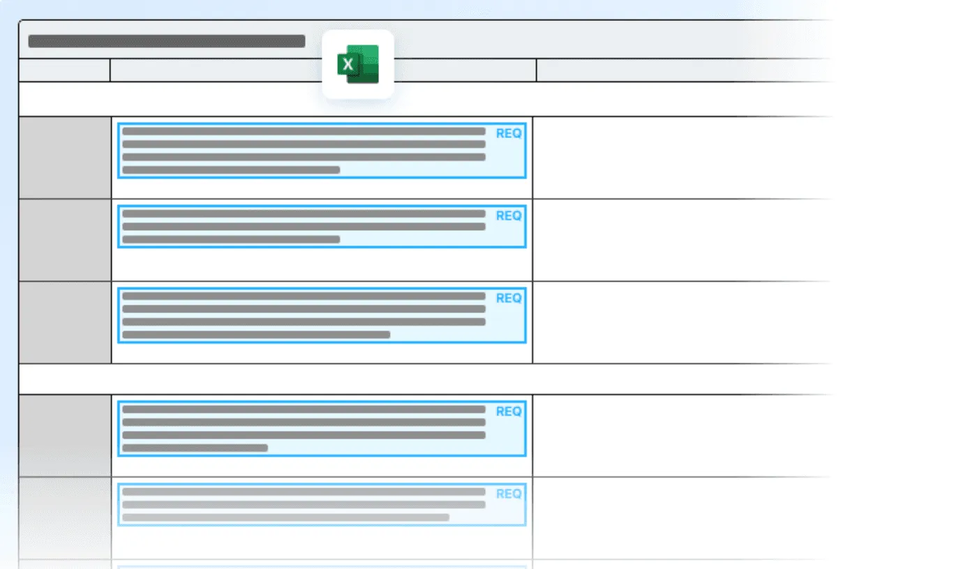 AutoRFP.ai importing RFPs across Excel, Word, PDF, and web portal formats